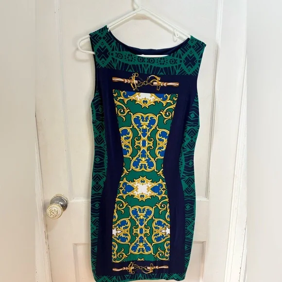 Cache Persian Tile Sheath Dress